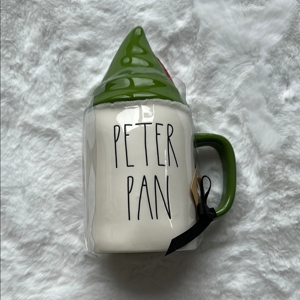 NEW Rae Dunn Disney Peter Pan Mug with Top